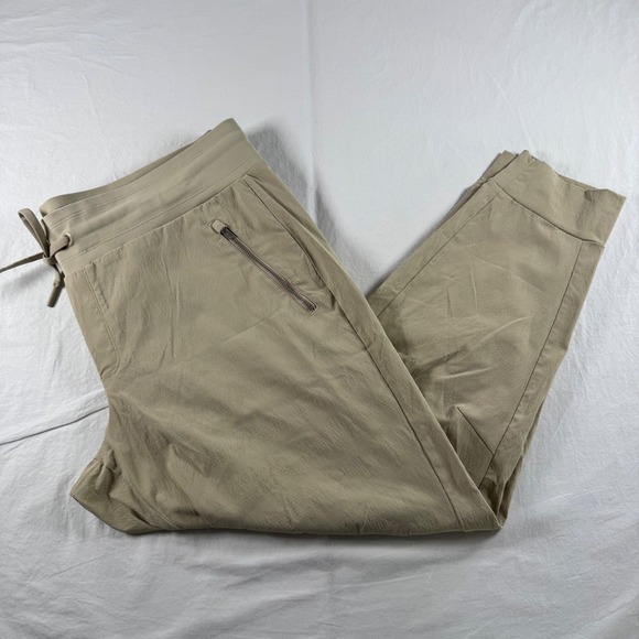 Athleta Pants - Athleta Women's Plus Size 16 Tan Trekkie North Jogger Hiking Travel Jogger Pants